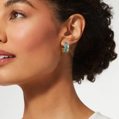 The Met Store Van Gogh Irises Enamel Hoop Earrings* Earrings