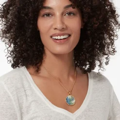 The Met Store Van Gogh Irises Enamel Pendant Necklace* Necklaces