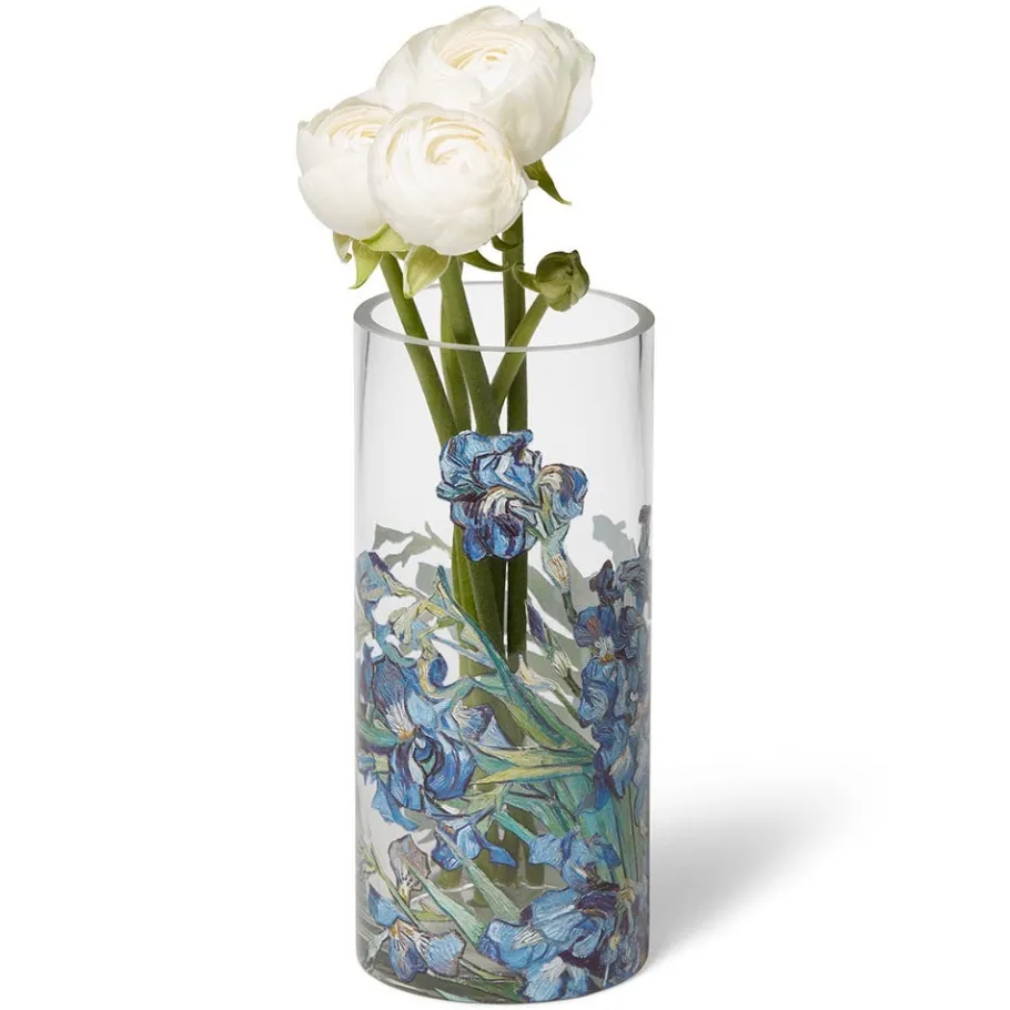The Met Store Van Gogh Irises Glass Vase* Tableware|Decorative Accents