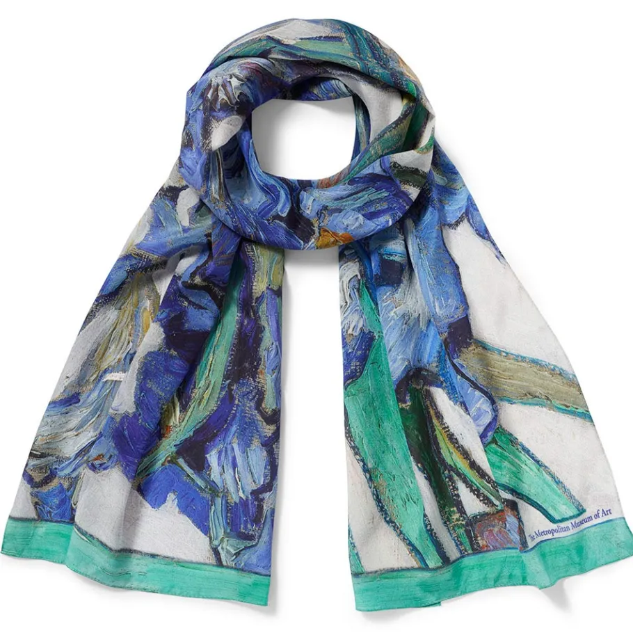 The Met Store Van Gogh Irises Oblong Silk Scarf* Scarves & Wraps