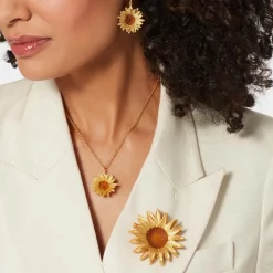 The Met Store Van Gogh Sunflower Brooch* Pins & Brooches
