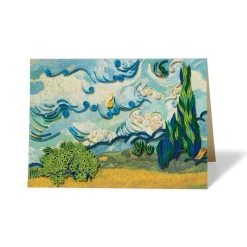 The Met Store Van Gogh Wheat Field with Cypresses Quilled Card* Notecards & Correspondence