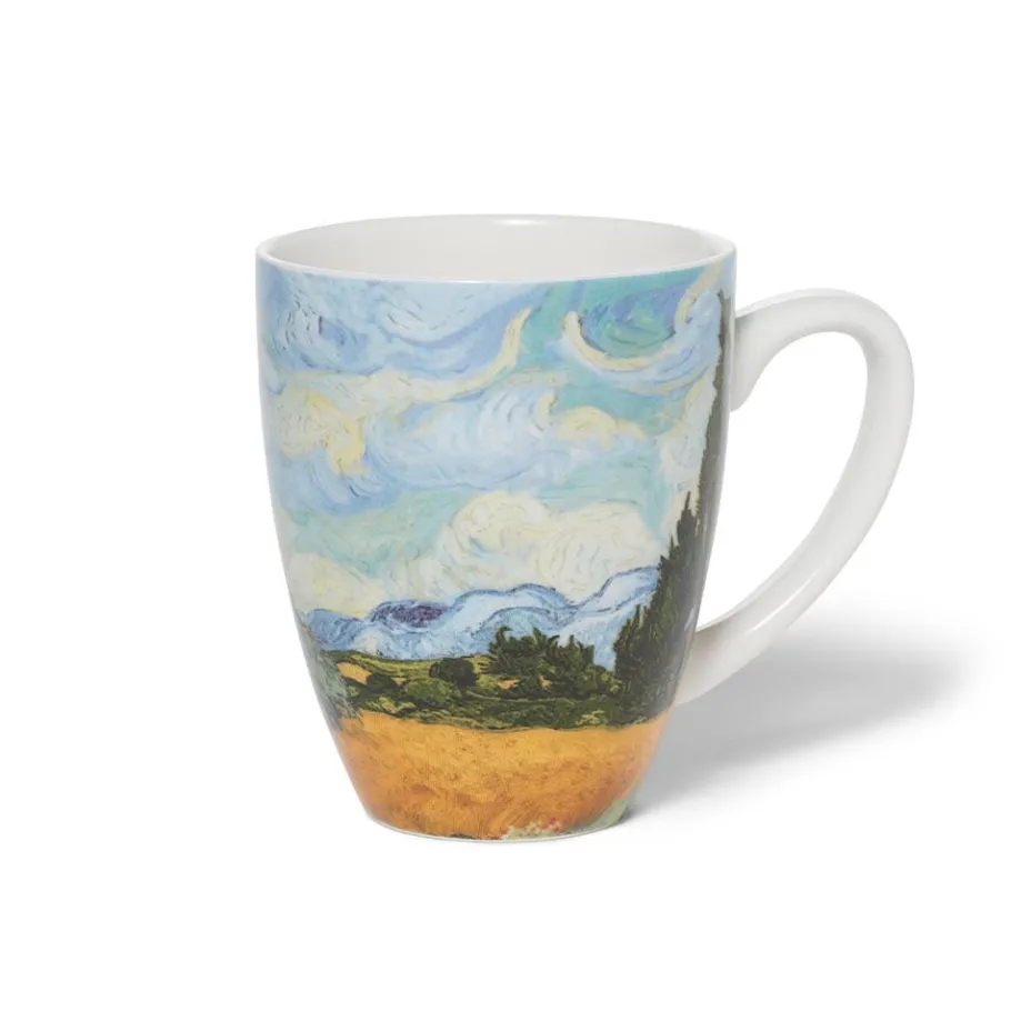 The Met Store Van Gogh Wheat Field with Cypresses Covered Mug with Tea Infuser* Tableware