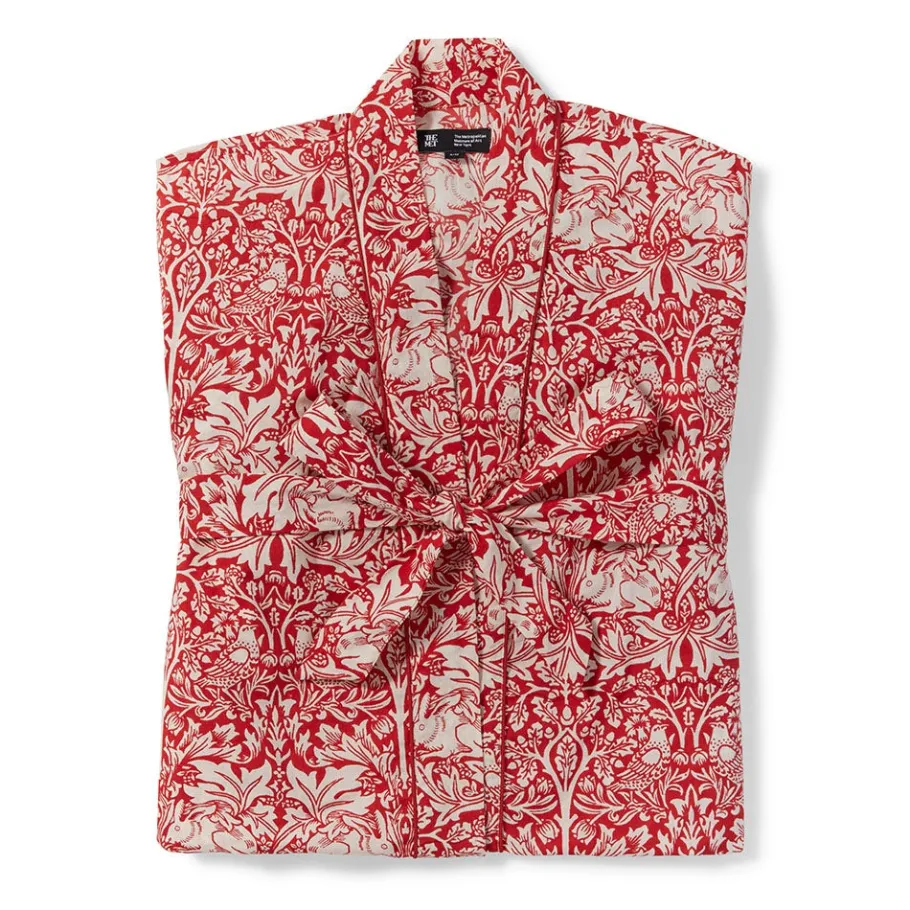 The Met Store William Morris Brother Rabbit Unisex Cotton Robe* Clothing