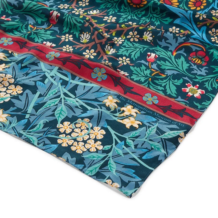 The Met Store William Morris Mixed Patterns Oblong Silk Scarf* Scarves & Wraps