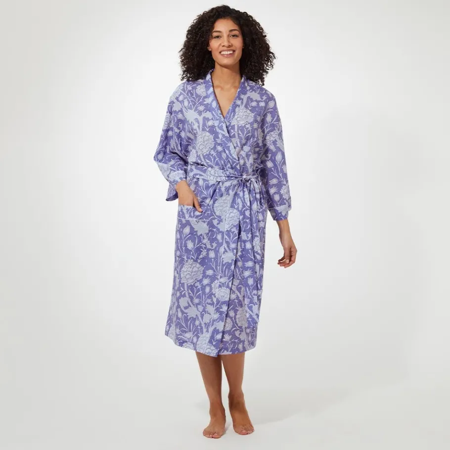 The Met Store William Morris Wild Tulip Women's Cotton Robe* Clothing