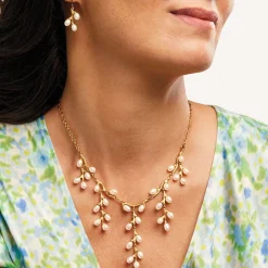 The Met Store Willow Catkins Pearl Bib Necklace* Necklaces
