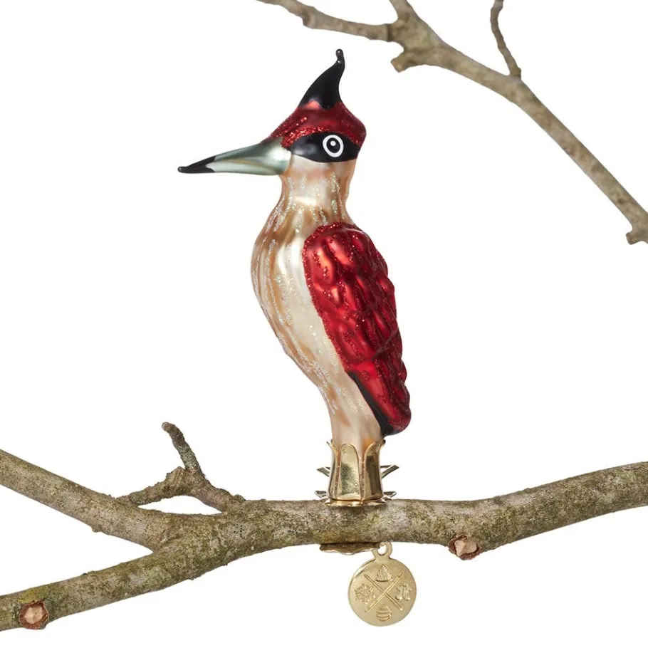 The Met Store Woodpecker Glass Ornament* Ornaments