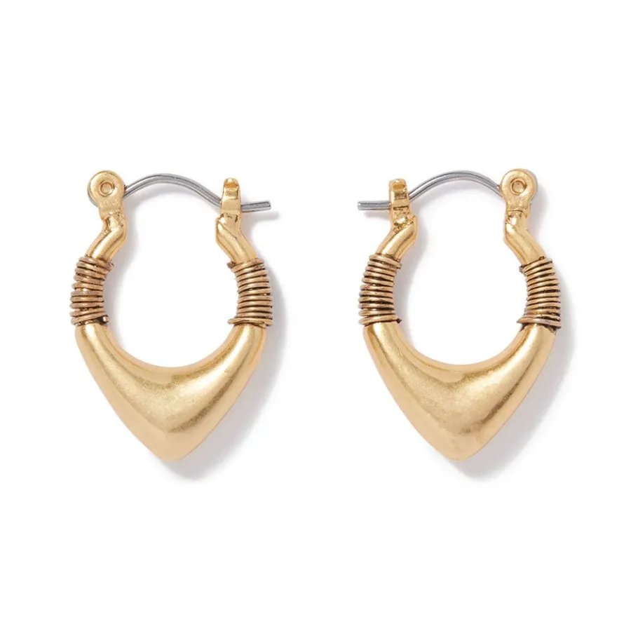 The Met Store Wrapped Chevron Huggie Earrings* Earrings