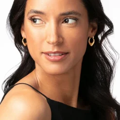 The Met Store Wrapped Chevron Huggie Earrings* Earrings